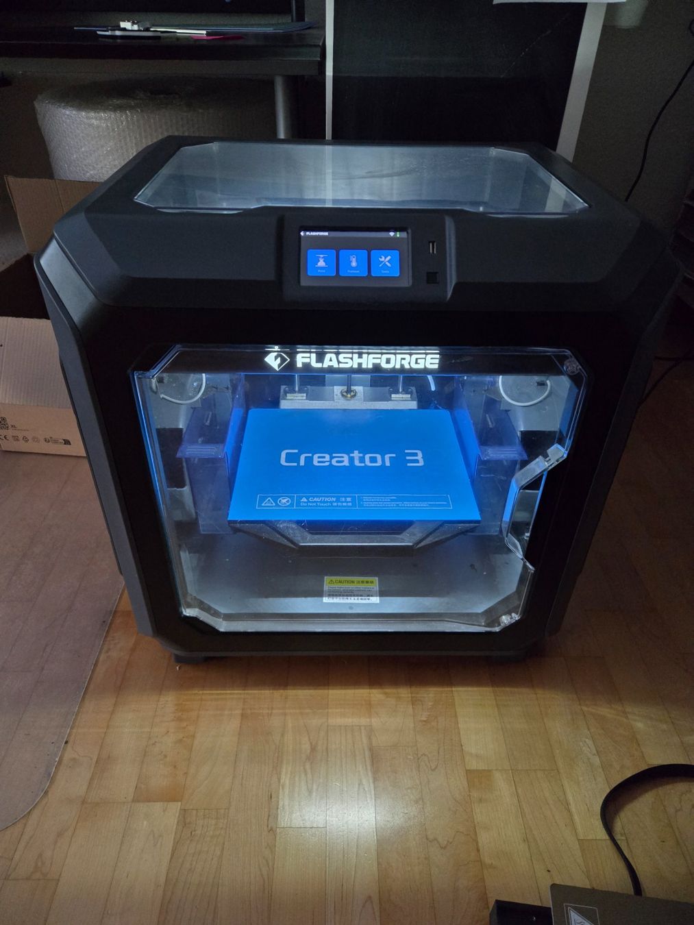 3D Drucker: Flashforge Creator 3 IDEX 3D-Drucker, diverses Zubehör – Gebraucht aus Au ZH von 3DEasyprint