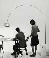 Flos Stehleuchte Arco (Designer Bogen-Stehleuchte)