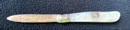 Silber-Taschenmesser,Perlmutt, 925 Sterling, Sheffield , JYC
