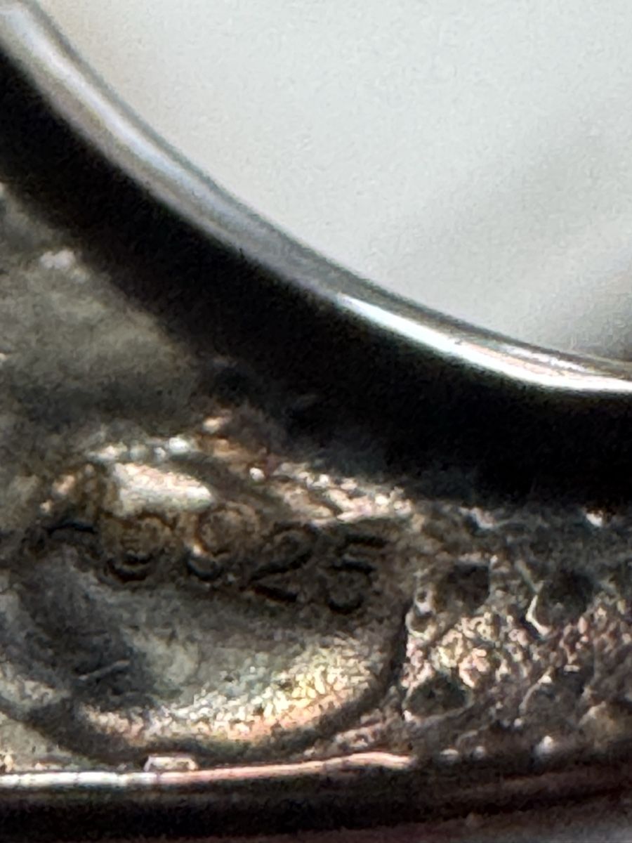 Anelli: Wunderschöner silbriger Jade/onyx Damenring – Nuovo (secondo la descrizione) da Bellikon venduto da tomsawyer_75 6