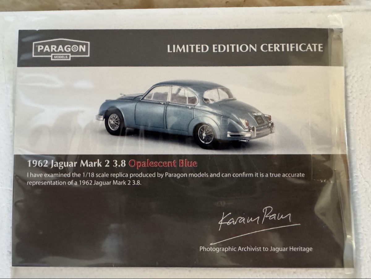 Jaguar Modellini d'auto: Jaguar Mark 2 3.8 1962 Limited Edition – Nuovo e nell'imballaggio originale da Hubersdorf venduto da smi_79nm 6