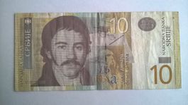 Billet banque Serbie 10 Dinara 2013 TBE