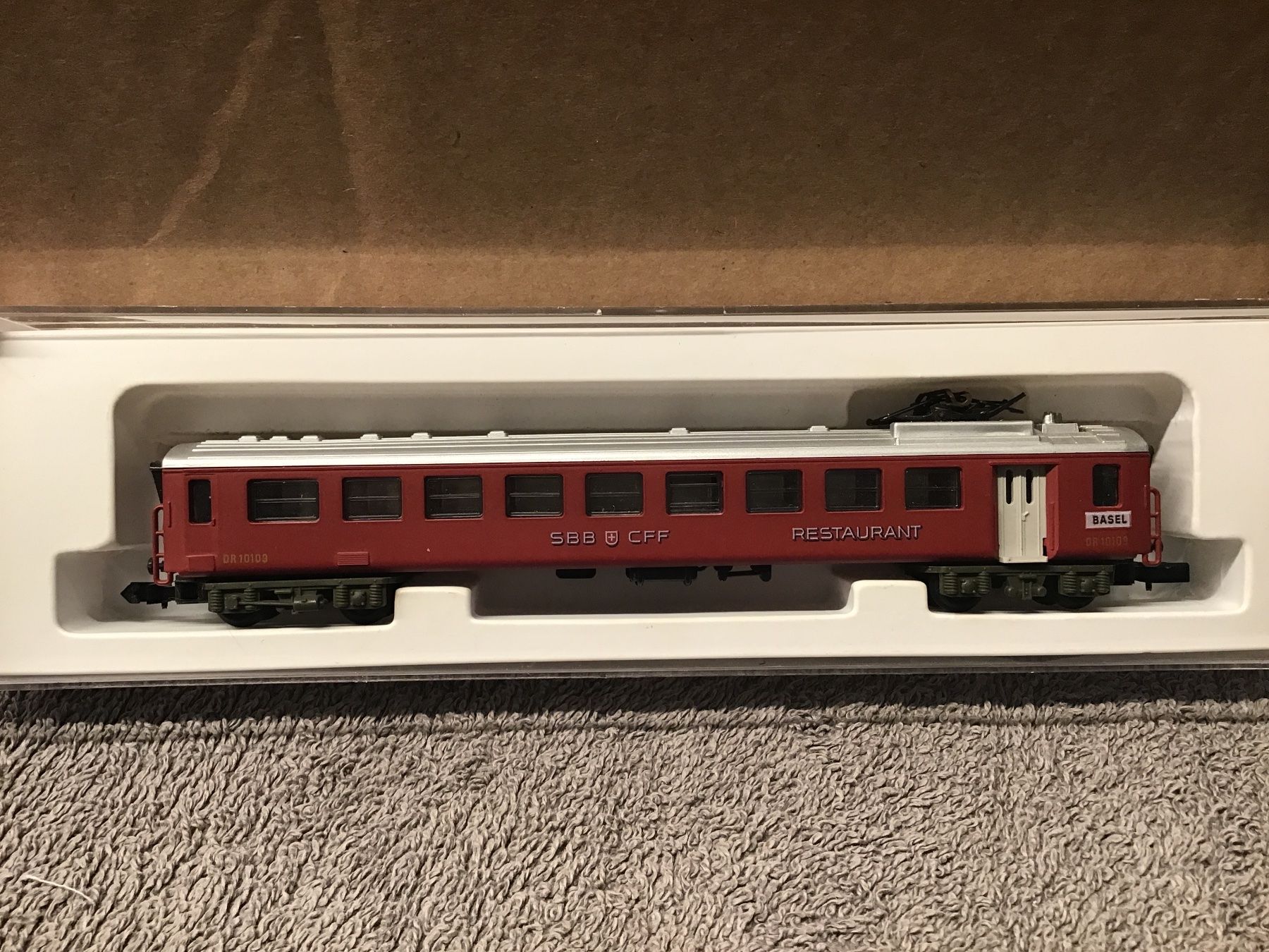 Arnold Modellini di ferrovie: SBB CFF Speisewagen,N Arnold rot, Restaurant – Usato da Männedorf venduto da Spezial-Modelle