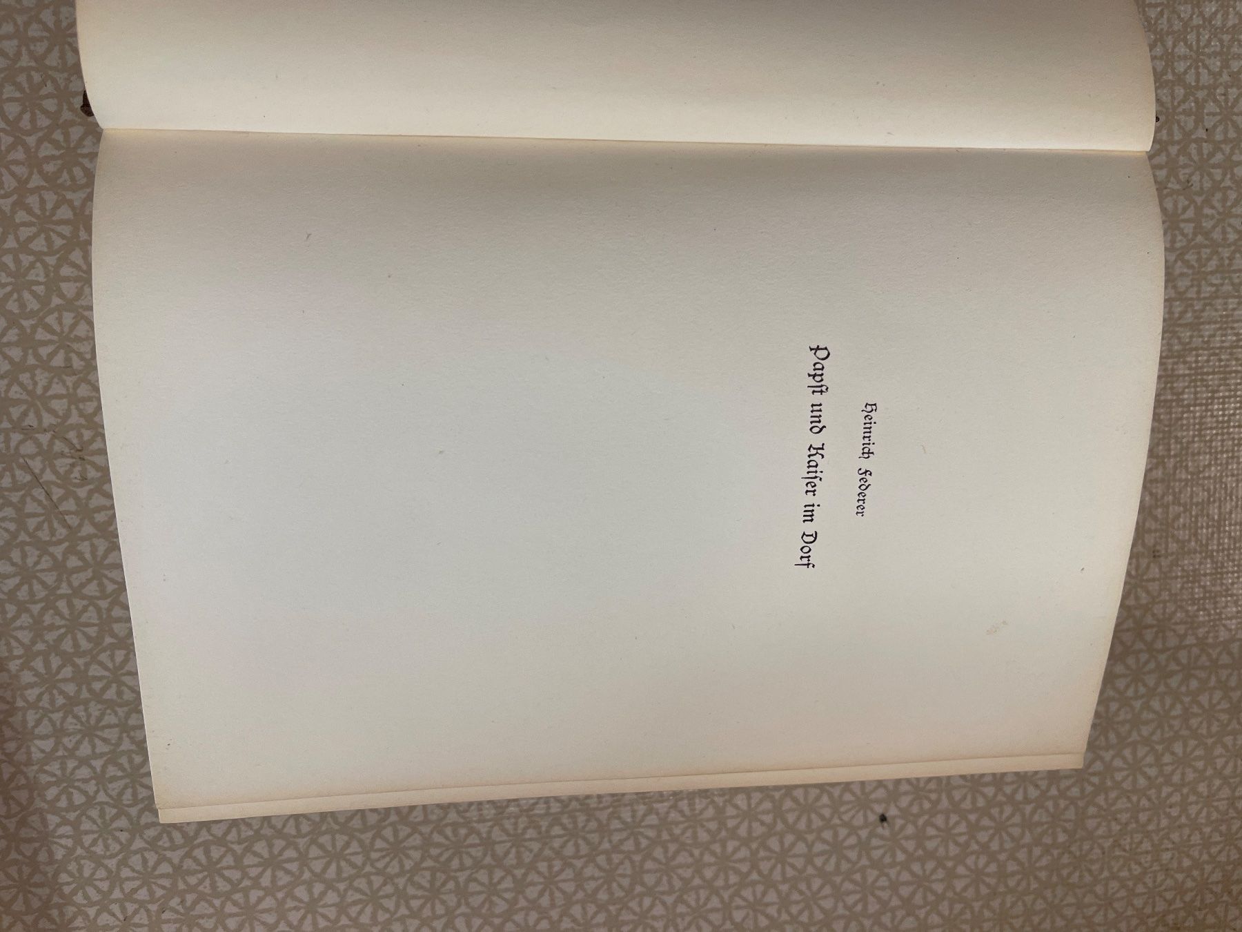 Bücher: Buch - H. Federer - Papst und Kaiser im Dorfe – Gebraucht aus Urnäsch von pas_5r9c 2