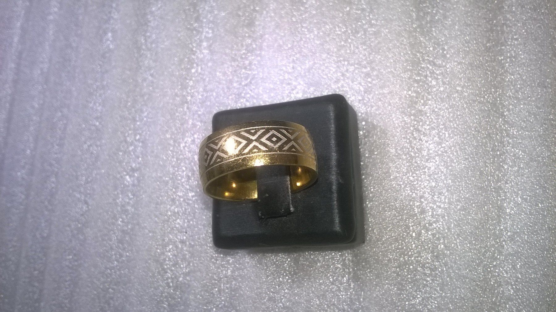 Anelli: ring edelsthal,,vergoldet und weiss farben – Nuovo (secondo la descrizione) da Basel venduto da bijoutrie_4 1