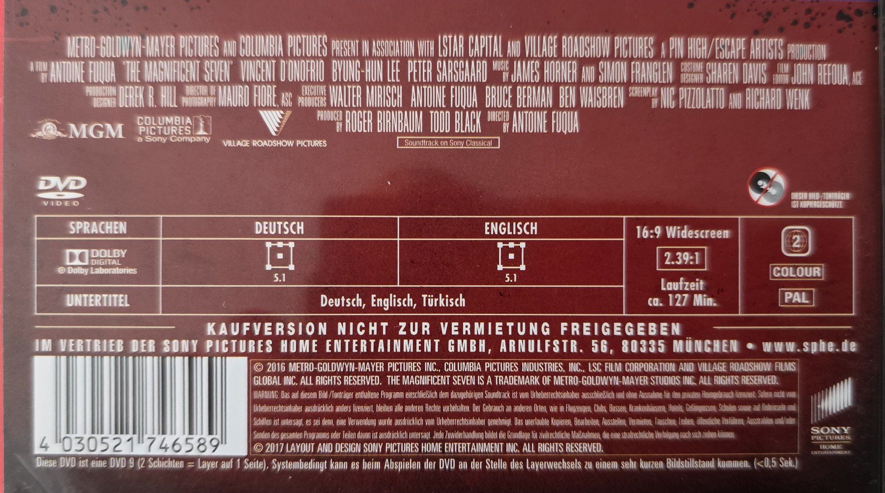 Tutti i DVDs: DVD Die glorreichen Sieben / Denzel Washington – Usato da Oetwil am See venduto da fineli2 1