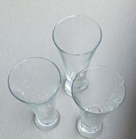 Eleganti bicchieri in vetro, set da 3 -