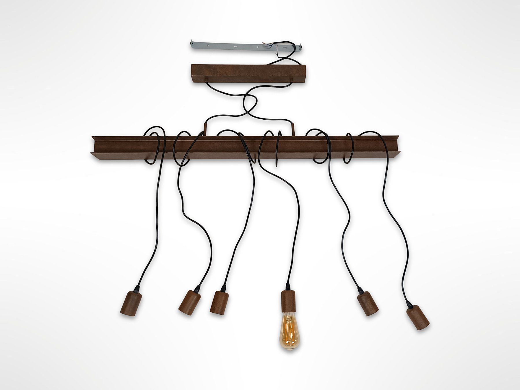 Eglo Lustres & lampes de plafonds: EGLO Hängelampe Holz braun – D'occasion à Suhr par Restwert_Suhr