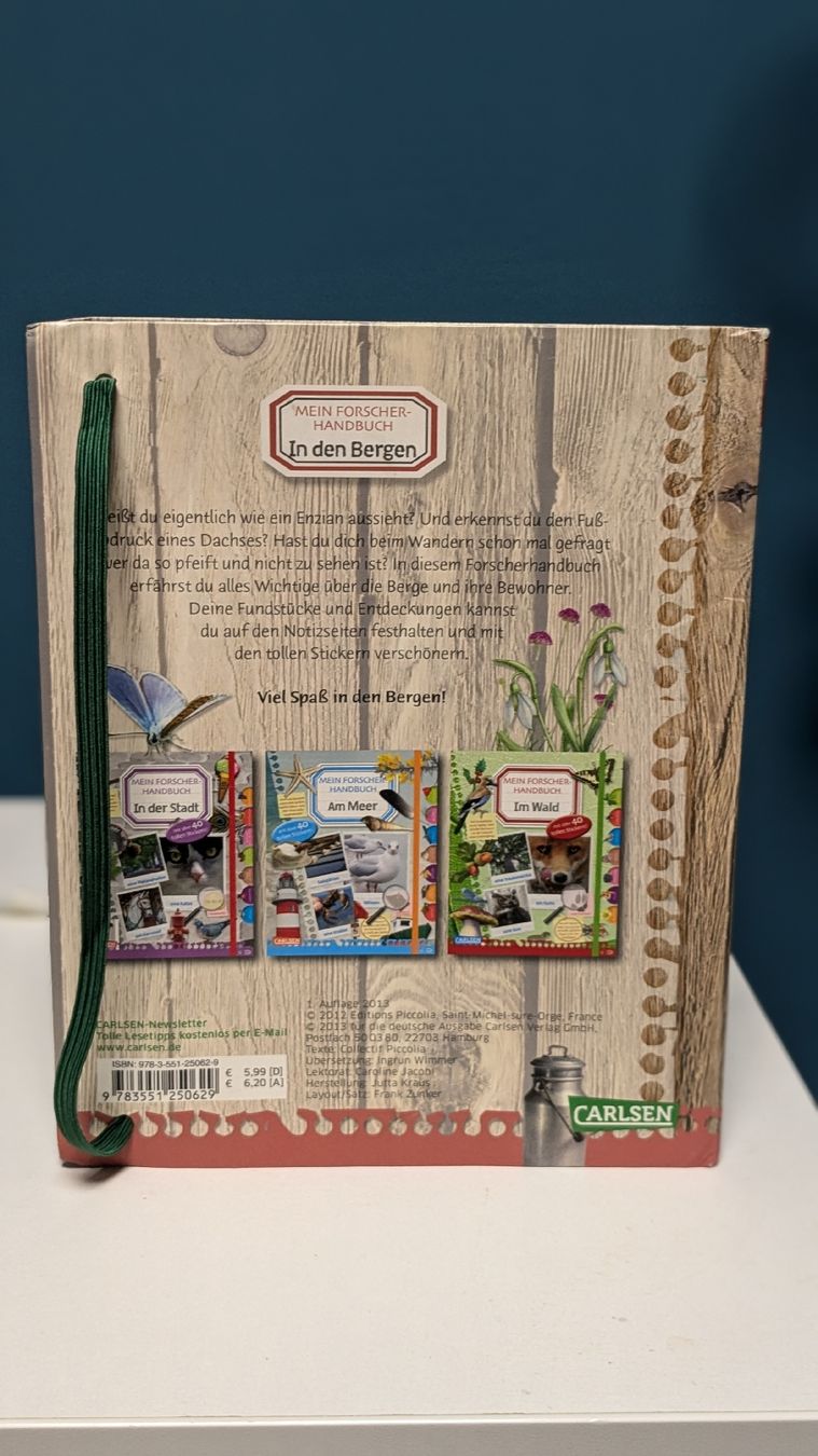 Libri: Forscher-Handbuch "In den Bergen" Stickerbuch – Usato da Randa venduto da est_m9n9 1