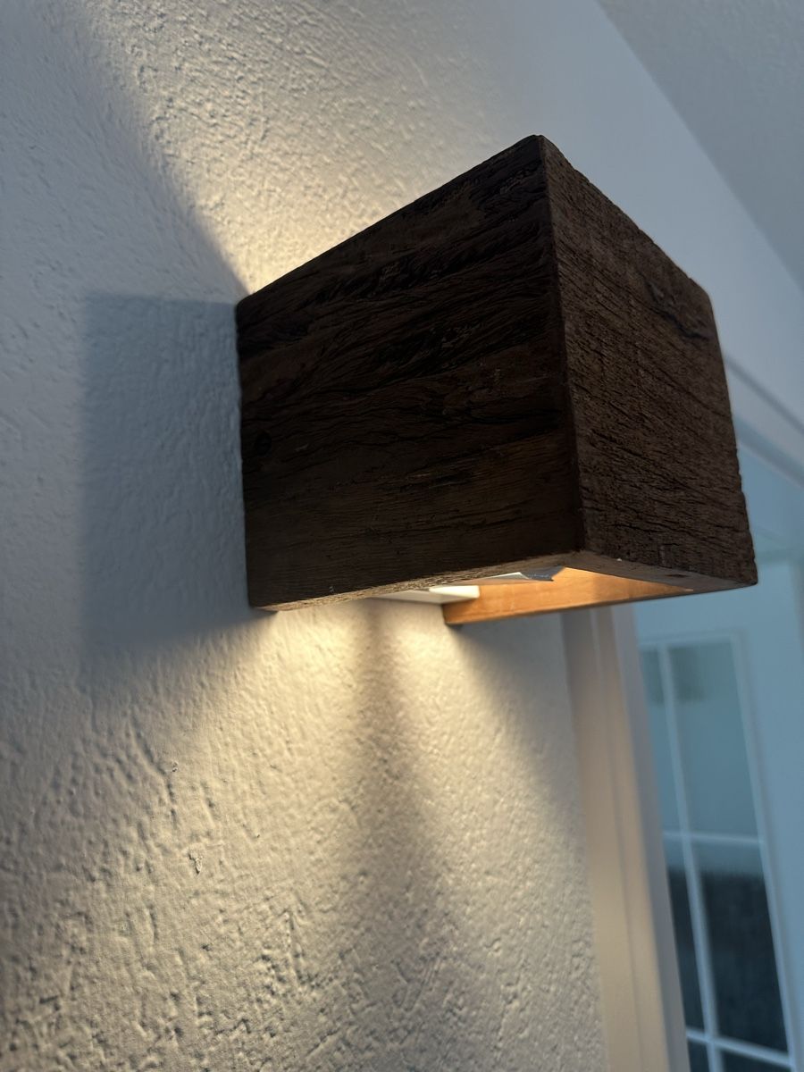 Lampen: Wandlampen Set 7 Stück, Cube, Holz – Gebraucht aus Rümlang von kim_9qhd