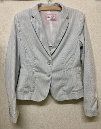 White Label Blazer Gr. 36 hellblau gestreift, chic