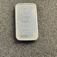 5 gramm Silber Barren Schweiz Argor SA