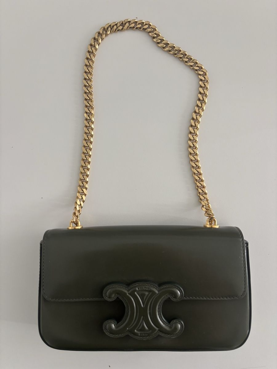 Celine Borse da donna: Celine Triomphe - Schultertasche - Neuwertig - Khaki – Nuovo (secondo la descrizione) da Kilchberg ZH venduto da joa_v7bl 5