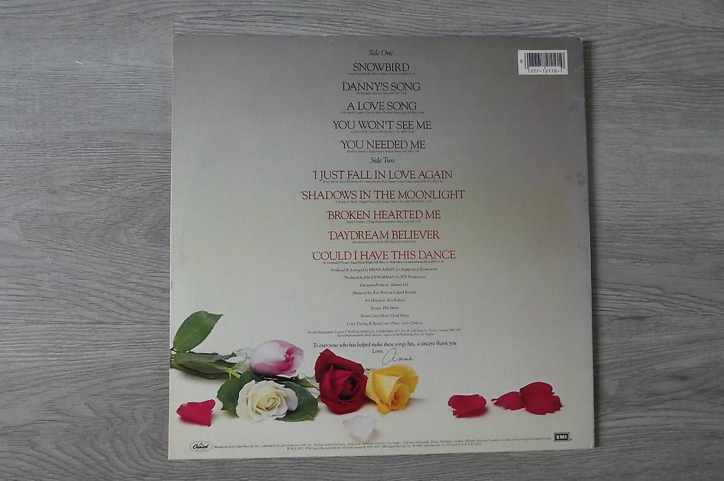 Schallplatten: Anne Murray's Lp. Greatest Hits. – Gebraucht aus Andelfingen von Annegret06 1