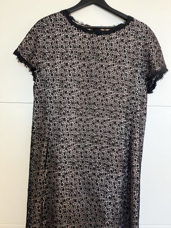 Marccain Kleid, Grösse N5, Kurzarm, Schwarz, Spitze Optik