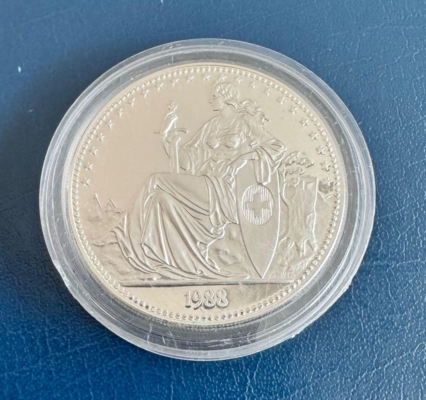 Silbermünze 1 Unze Luzern 1988, 999.9, ss (Gebraucht) in Ebikon