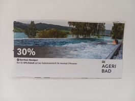 30% Rabatt Bon Ageribad Oberägeri Hallenbad 5 Personen