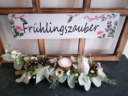 🎯Tischdeko 44cm mit Teelicht