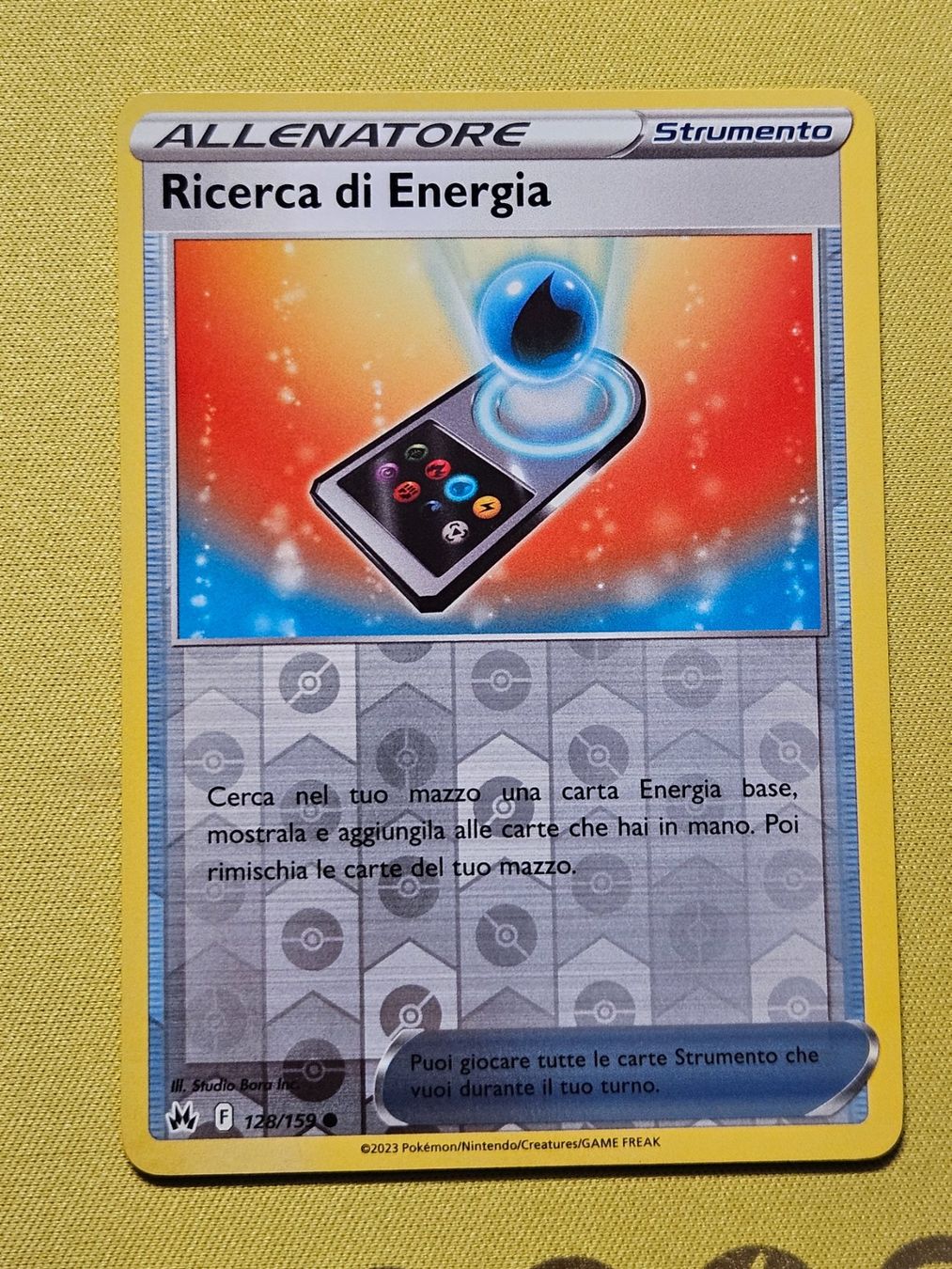 Pokémon Carte collezionabili: Crown Zenith - Ricerca di Energia 128/159 – Usato da Bellinzona venduto da Pokemarco