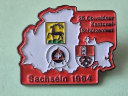 Pin/Anstecker Obwaldner Kantonalschützenfest Sachseln 1994