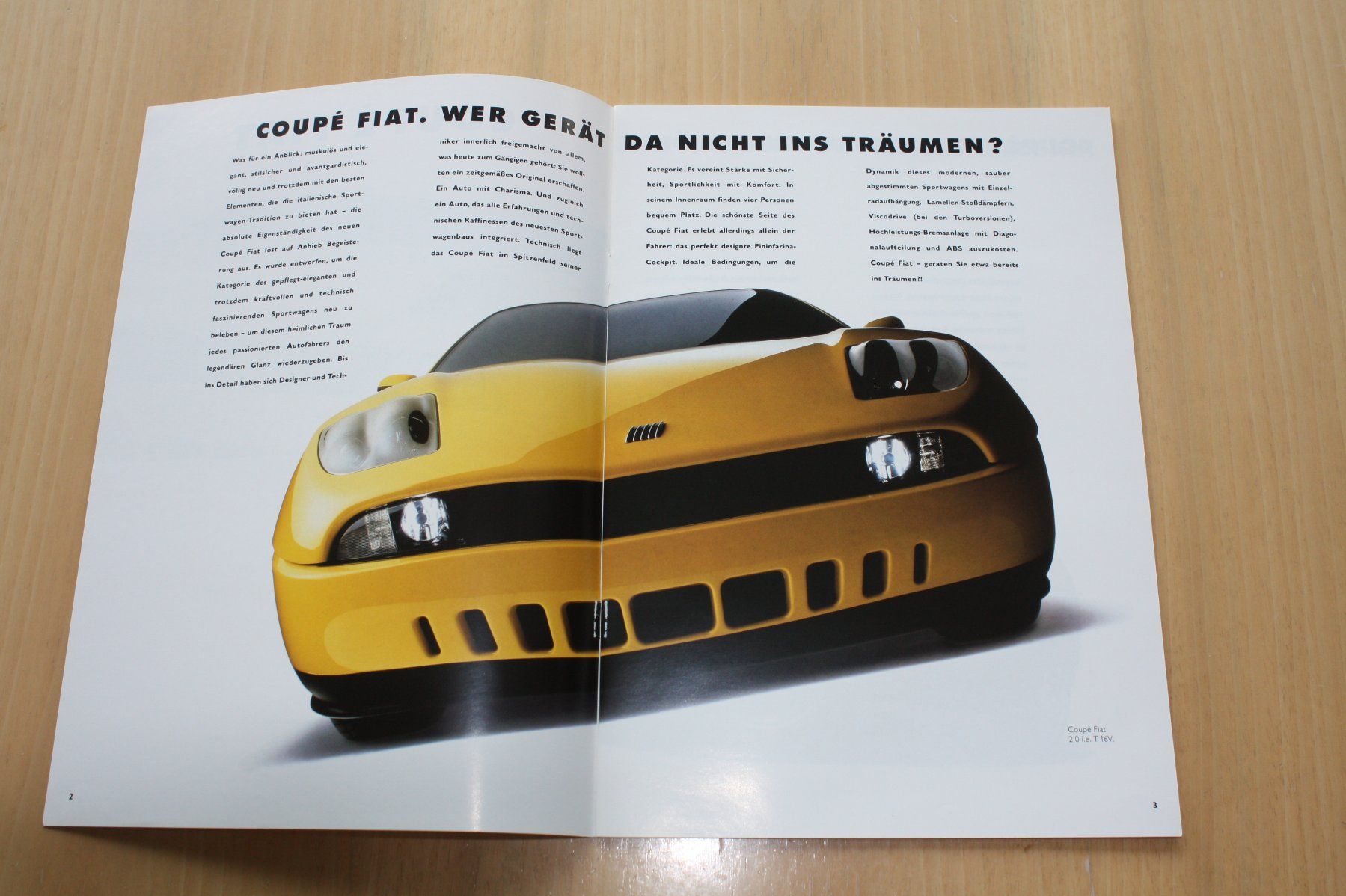 Fiat Documenti: Fiat Coupe Prospekt 1994 – Usato da Wikon venduto da erwin400 1
