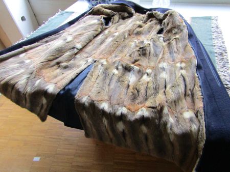 Lodenfrey Männermantel Gr 48 mit echtem Fuchs Innenfuter