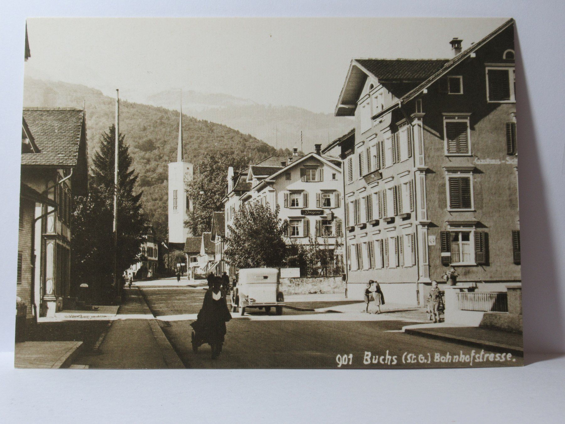 Cartoline postali: Buchs , Bahnhofstrasse , Rest. Schäfli - 1959 abgebrochen – Nuovo (secondo la descrizione) da Grenchen venduto da Bluemchen1900