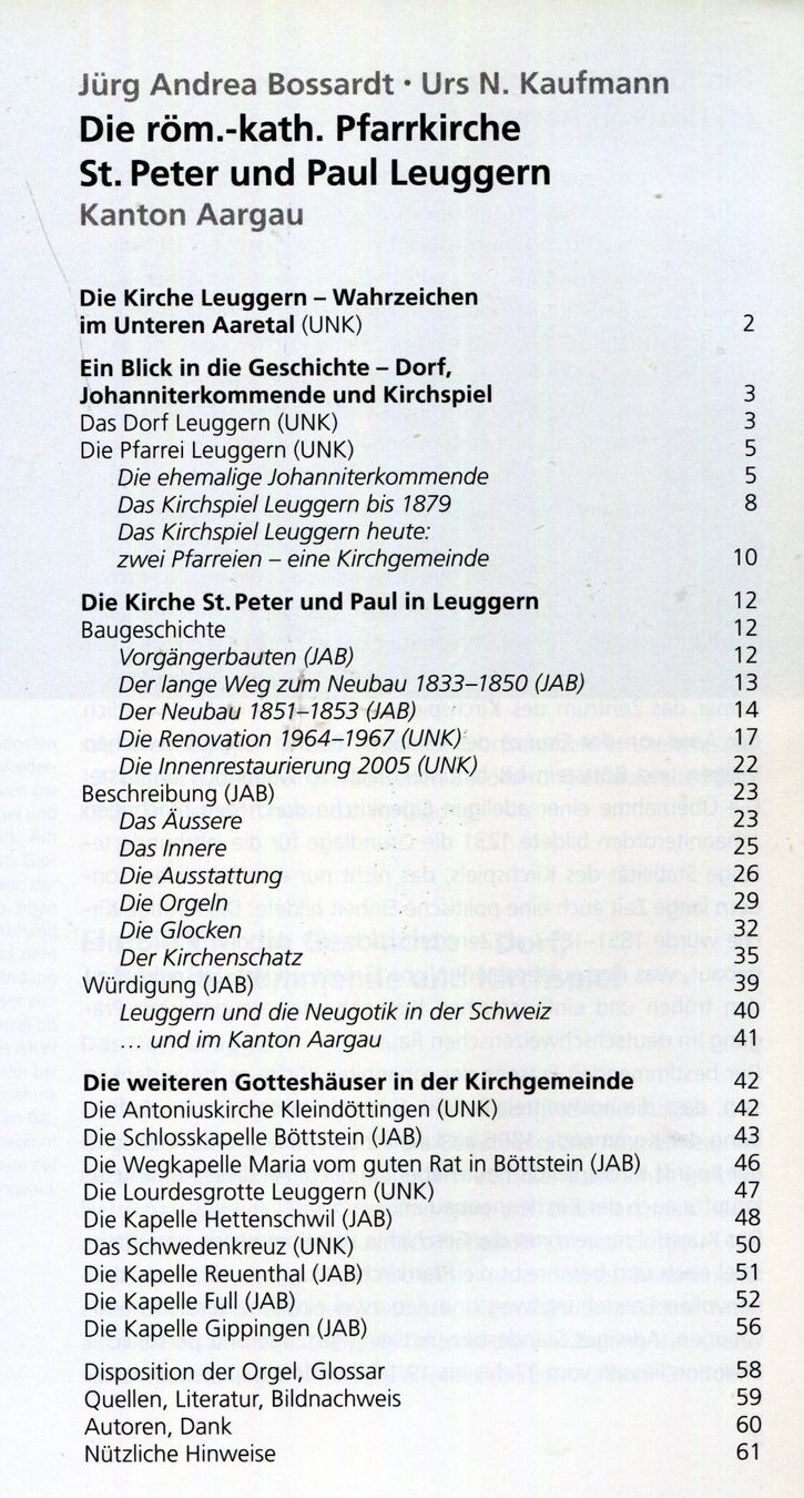 Libri: Leuggern, Pfarrkirche St. Peter und Paul, Kunstführer – Usato da Aarau venduto da Elmaar41 2