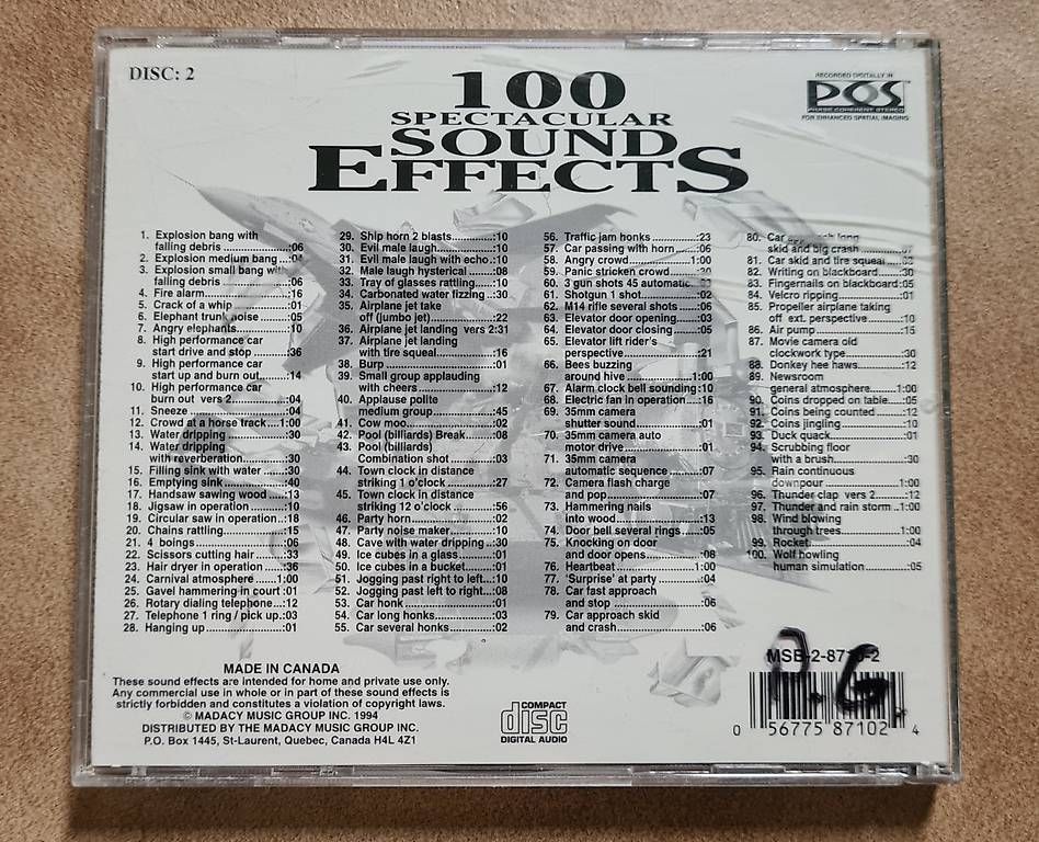 CD: 9 CDs: Sound Effekten – Usato da Höri venduto da Makumba2 4