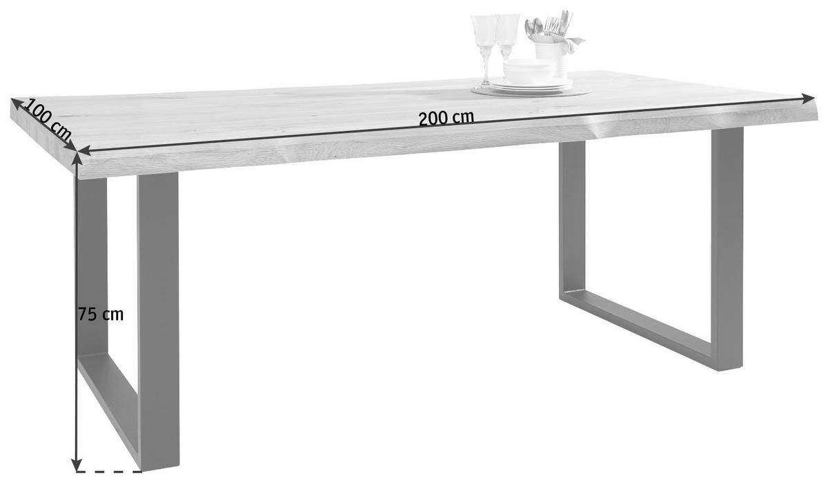 Tischset: Esstisch und Sitzbank aus Wildeiche – Gebraucht aus Hohenrain von LU6276 4