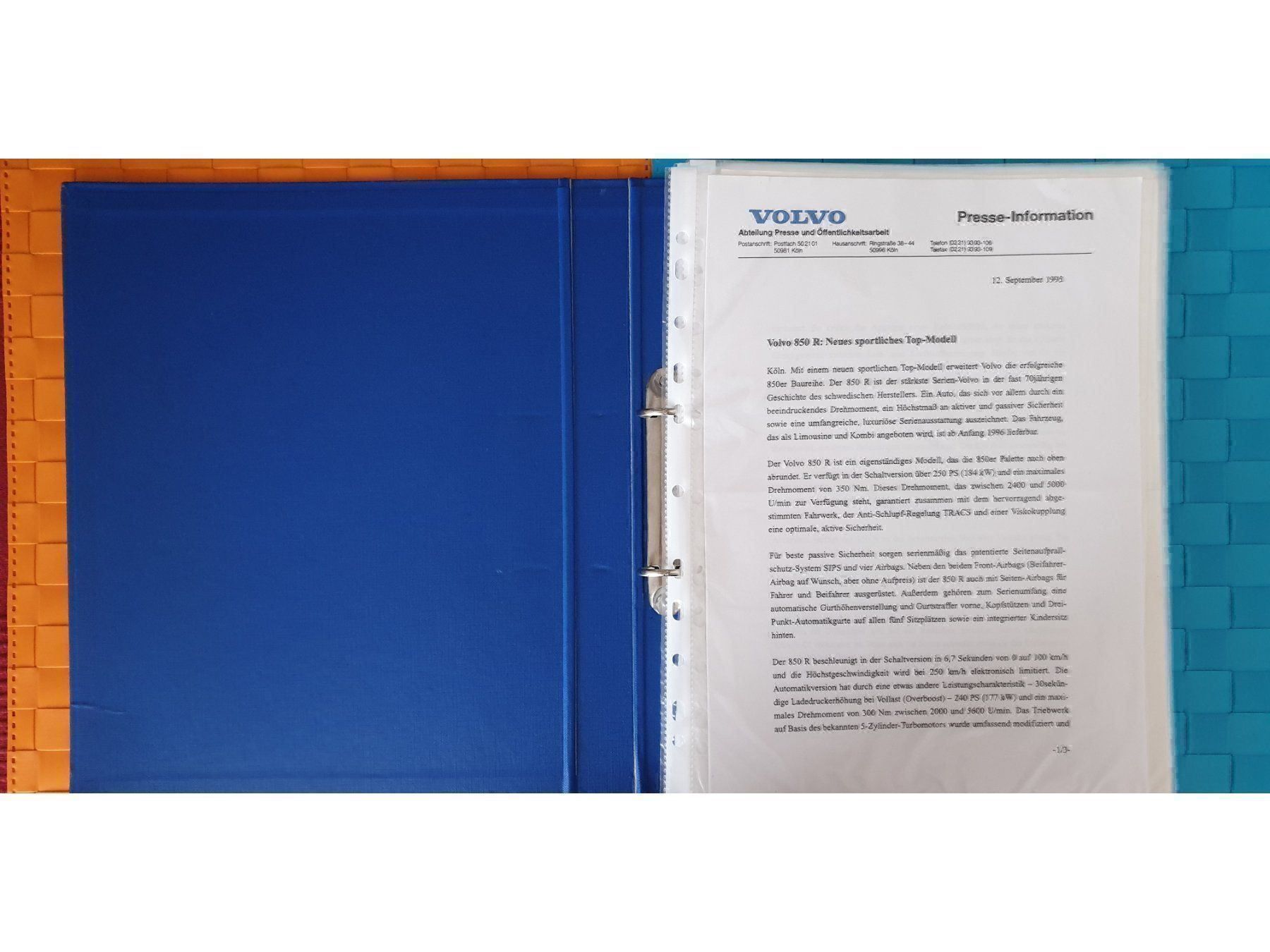 Riviste & Magazine: VOLVO - Archiv / Pressemappe / Prospekt / Bilder – Usato da Viganello venduto da CARLiteratur 1