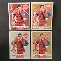 4 Stickers Panini Dusan Vlahovic Coupe du Monde 2022
