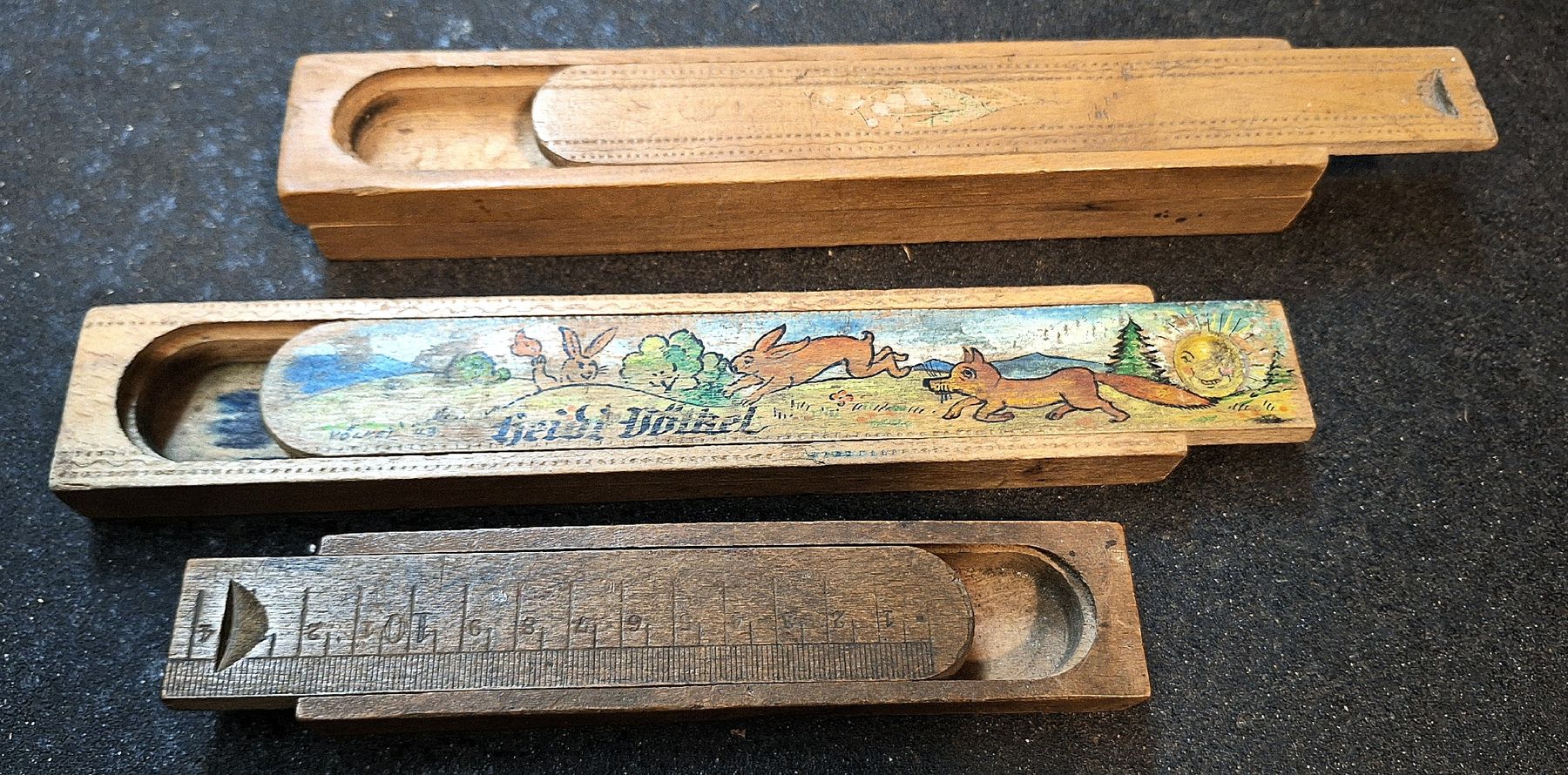 Articoli in legno: antike Griffel-Holz Schatullen – Usato da Emmenbrücke venduto da abu_9mj8 3