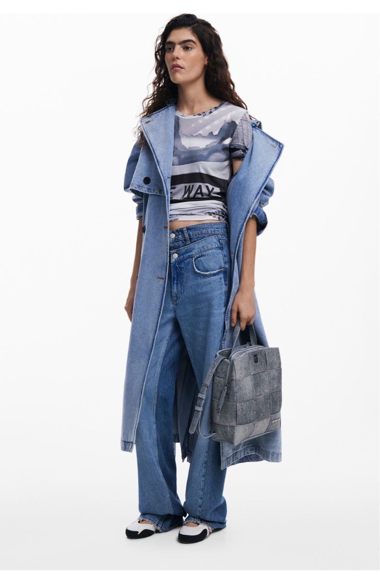 Desigual Zaini: Desigual Yoko Backpack Denim Raw Braided – Nuovo e nell'imballaggio originale da Frauenfeld venduto da Vanityroom 3