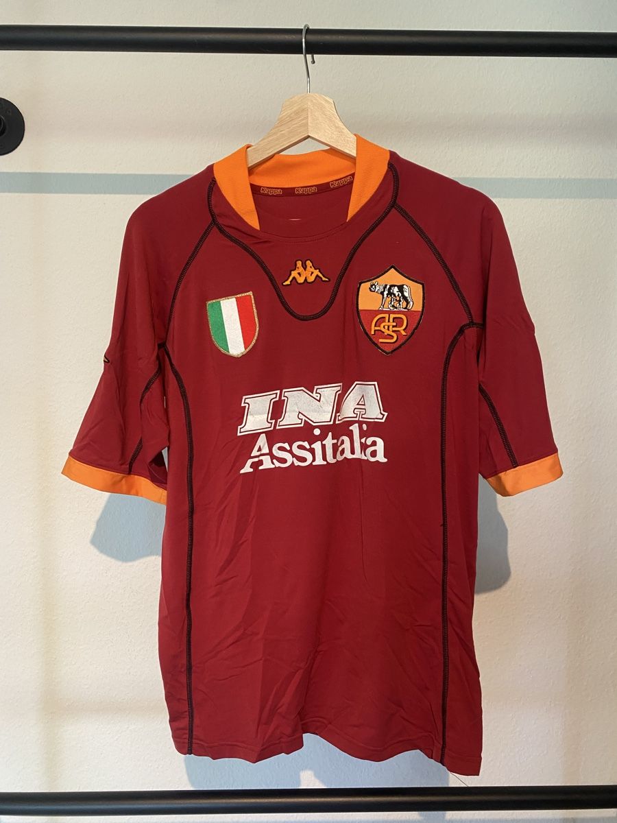 Kappa Canottiere & Pantaloni: AS Rom Heimtrikot Totti – Usato da Basel venduto da celinefille