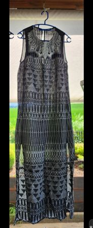 Schwarz weisses Sommerkleid, Gr. 38