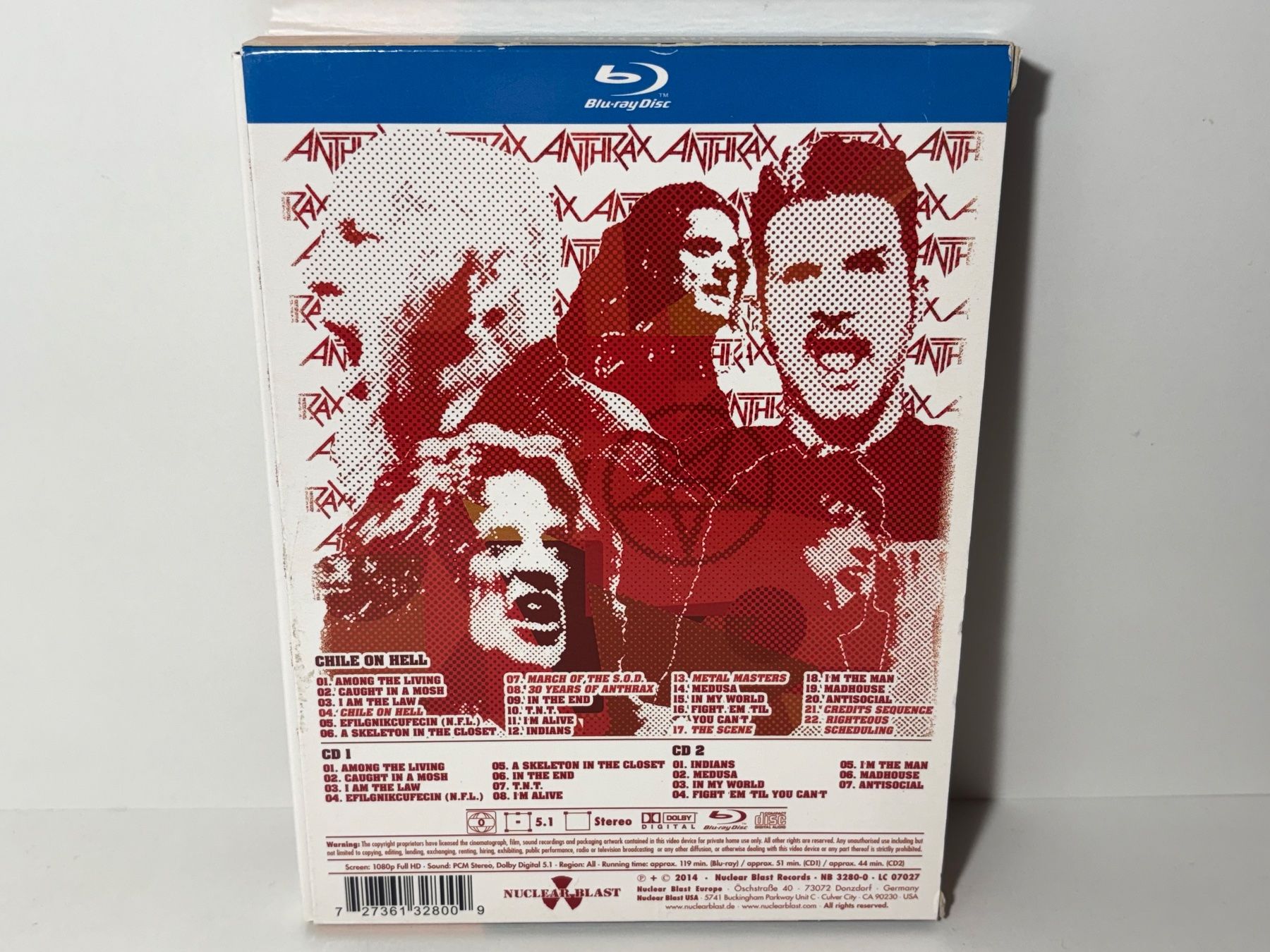 Alle DVDs: Anthrax Chile on Hell Blu Ray – Gebraucht aus Wilderswil von Sstriker 1