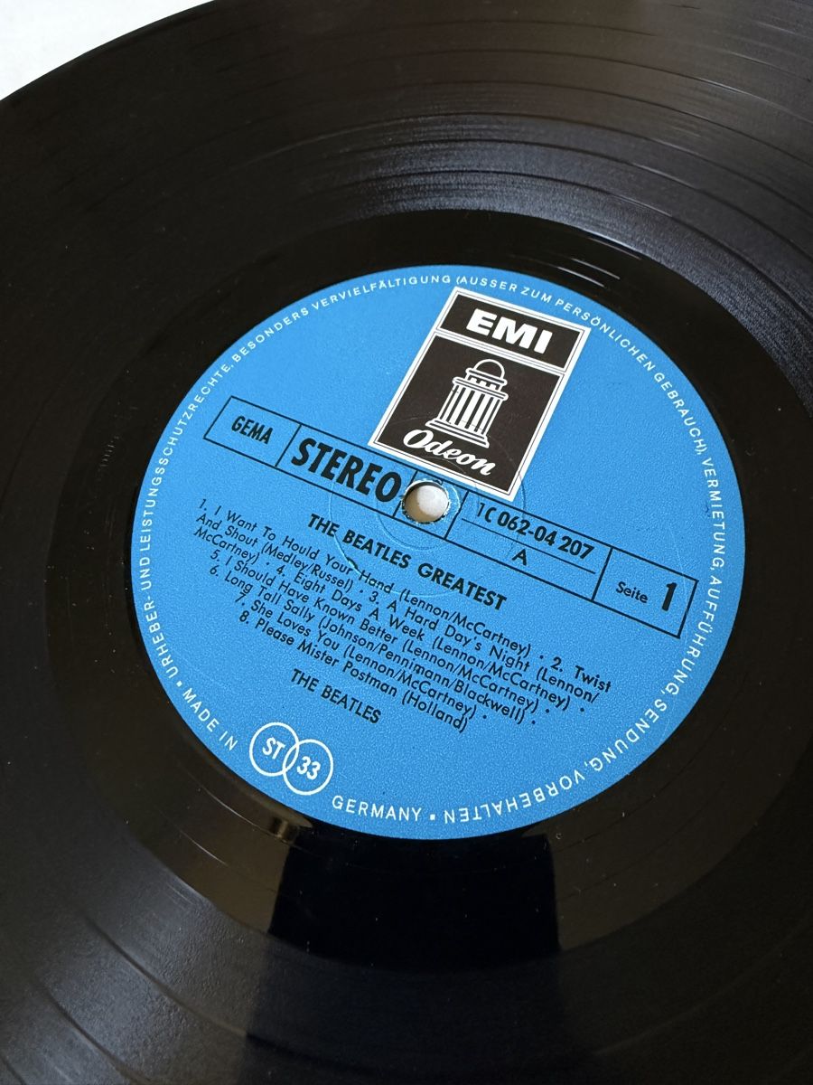 Dischi in vinile: Disque vinyle The Beatles Greatest EMI Odeon Stéréo – Usato da Lutry venduto da Akombi 4