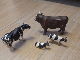 Schleich Bauernhof Set Kühe und Stier gebraucht