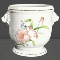 🌸Ungarischer Porzellan Blumenübertopf–Kunstvoll verziert!🌿