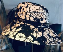 Max Mara Weekend Lecco Stoff Hut schwarz ecru m Hutband Gr57