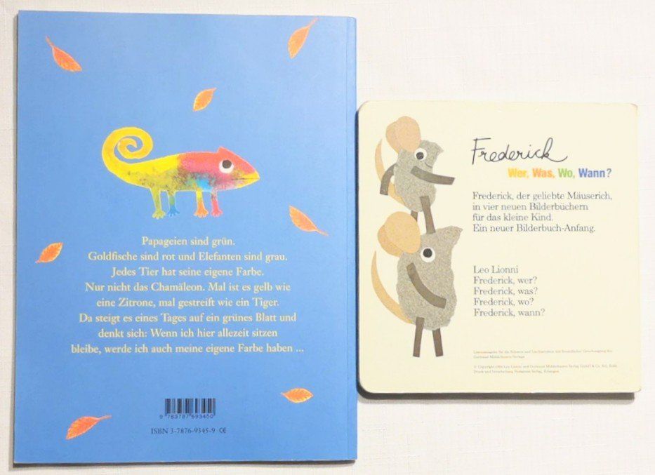 Libri: 2x Leo Lionni - Frederick - Was? & Seine eigene Farbe – Usato da Wängi venduto da ABIZONE-86 5