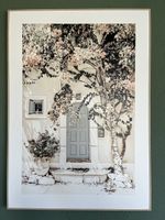 Wandbilder mit Eichen-Holzrahmen, Mediteraner Stil