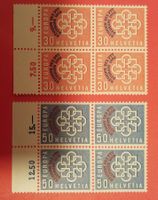 2123) 349-50 Eropamarken mit Aufdruck im 4-Block postfrisch