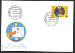 FDC 963 150 Jahre Post ET Basel 21.1.1999