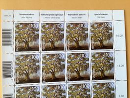 16x Fr. 1.- Briefmarken Frankatur Alte Bäume selbstklebend
