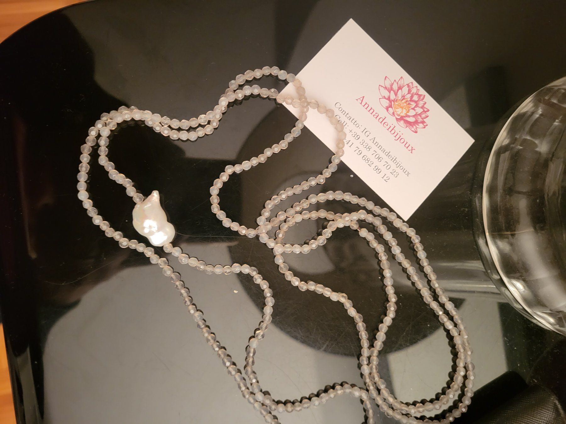 Ketten: Collana lunga con pietre preziose – Neu und originalverpackt aus Chiasso von Ann58 2