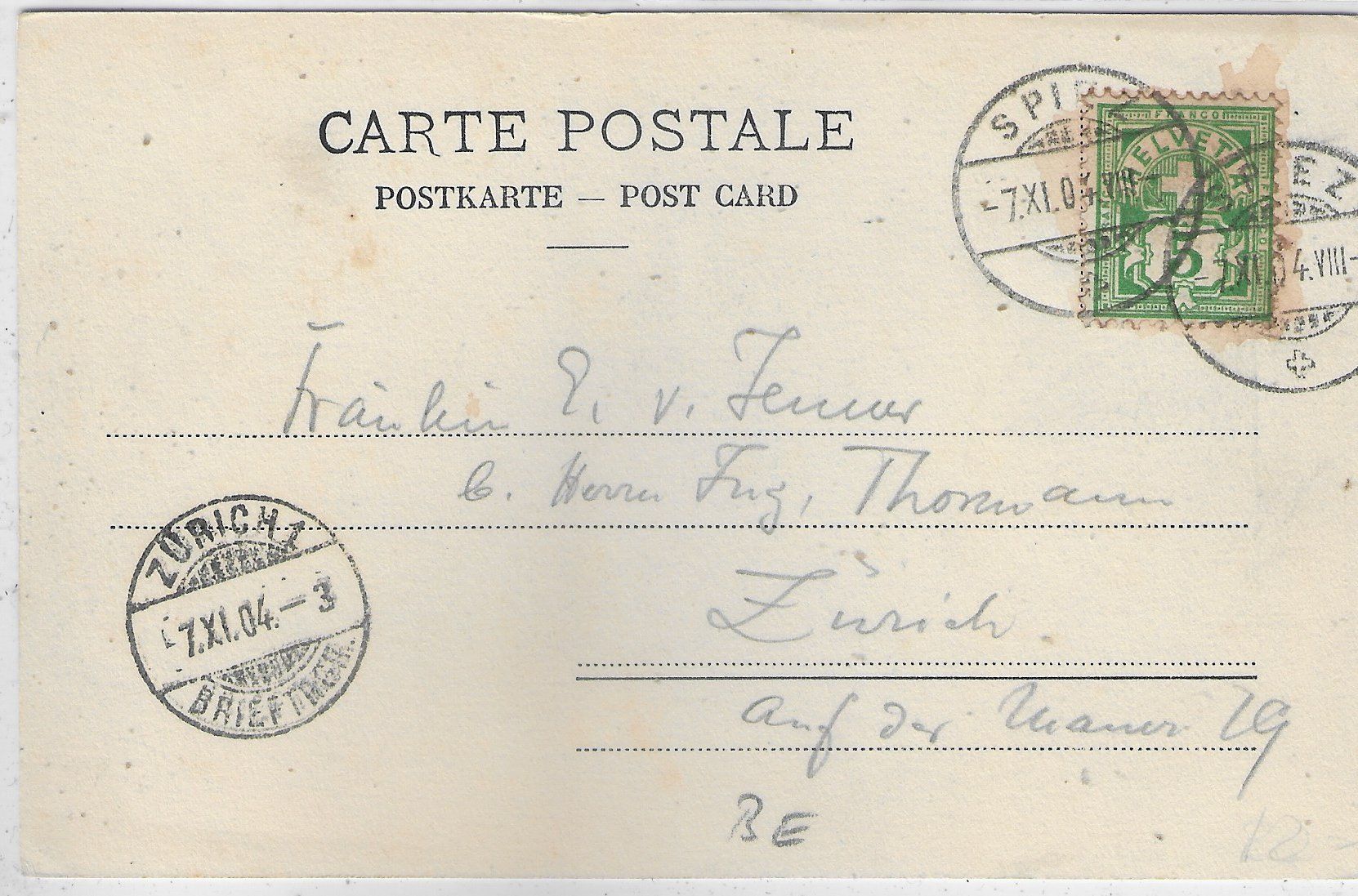 Cartoline postali: Reichenbach und die Blümlisalp – Usato da Ettingen venduto da Kartenplanet 1