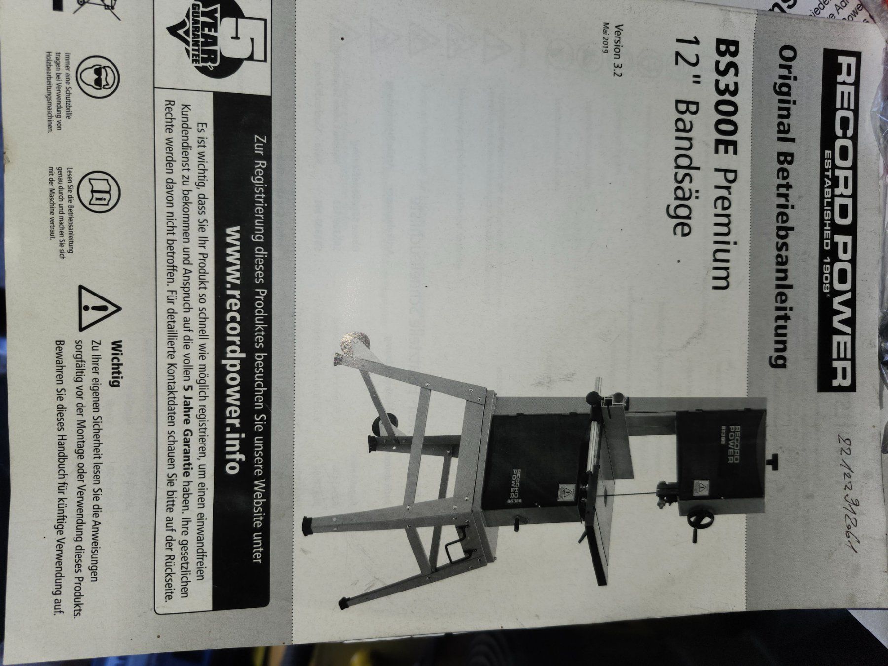 Alle Maschinen: Bandsäge BS300E – Neu (gemäss Beschreibung) aus Fahrni b. Thun von jan_ybm5 4