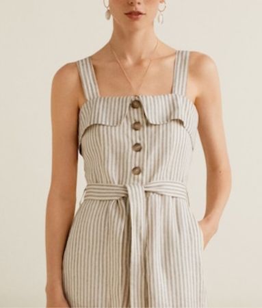 MANGO Jumpsuit aus 100% Leinen Grösse S